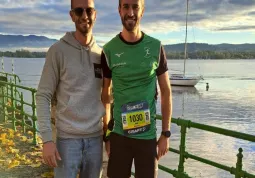 Matteo Peretti alla Maratona del lago Maggiore
